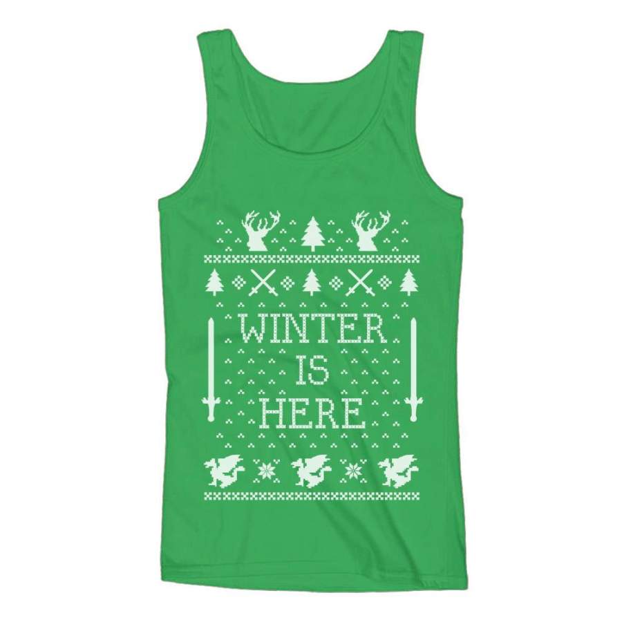 Winter Is Here Ugly Christmas Women Tank Top