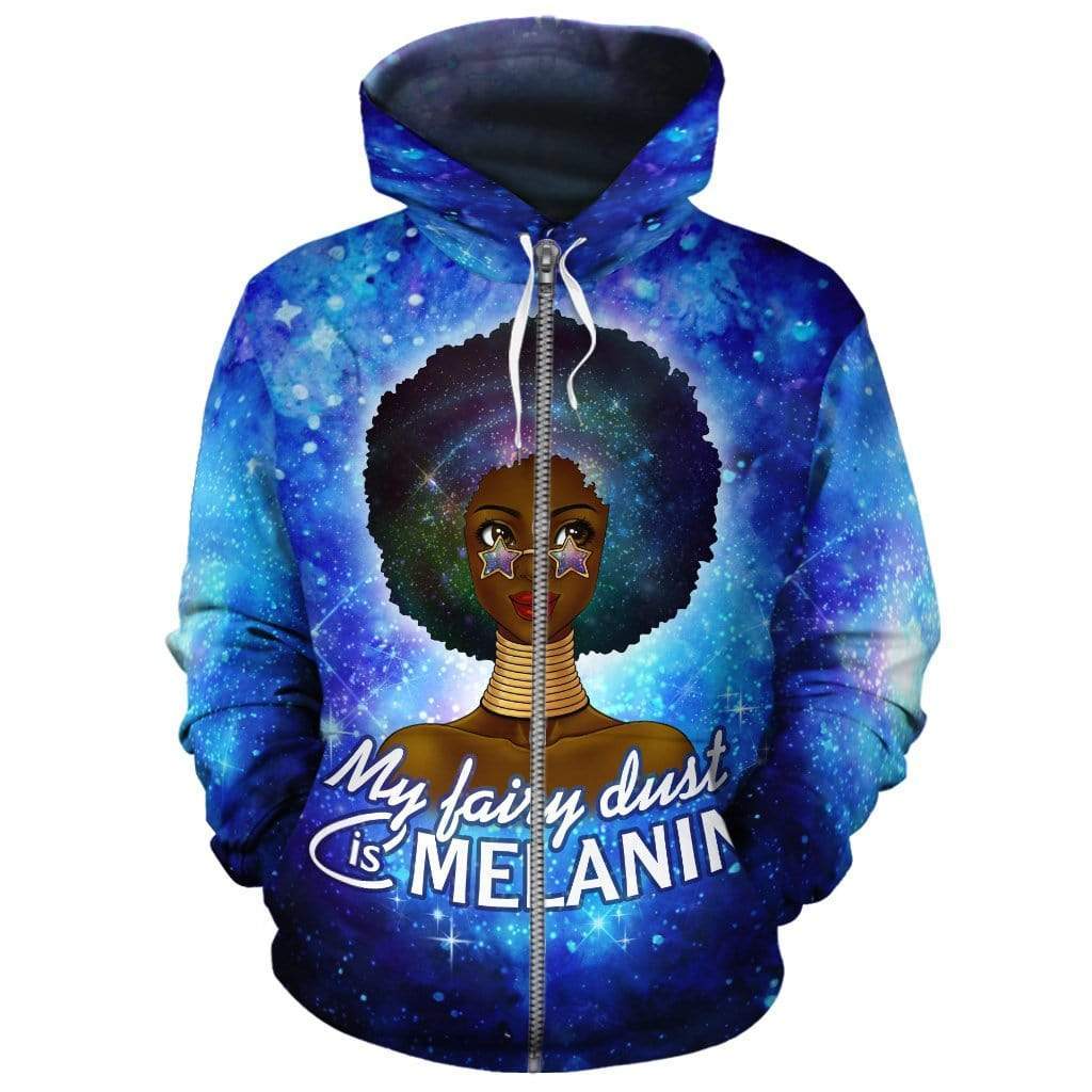 Greek Life Hoodie – My Fairy Dust Is Melanin Zip Hoodie