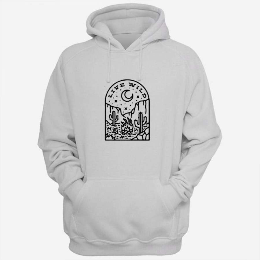 Live Wild Art Men Hoodies | Women Hoodies | Teesmarvel