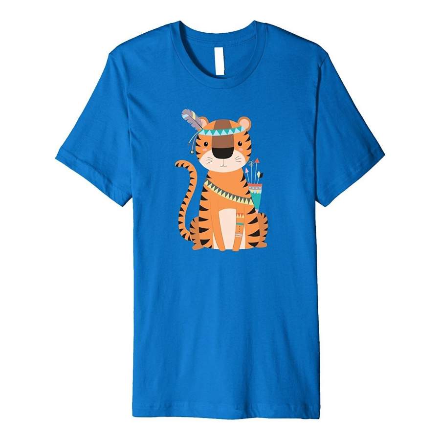 Tribal Jungle Tiger Fashion Short Sleeved T-Shirt Cute Gifts Men Tee Shirt