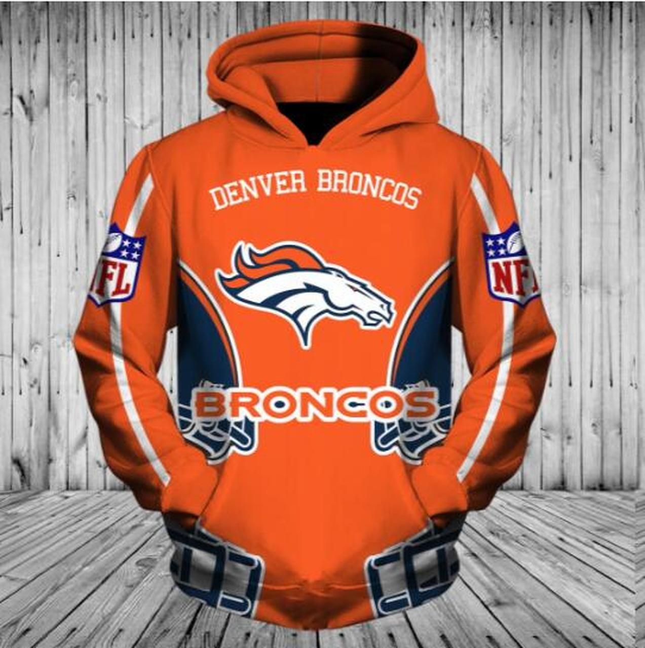 Denver Broncos 3d Hoodie Style 6