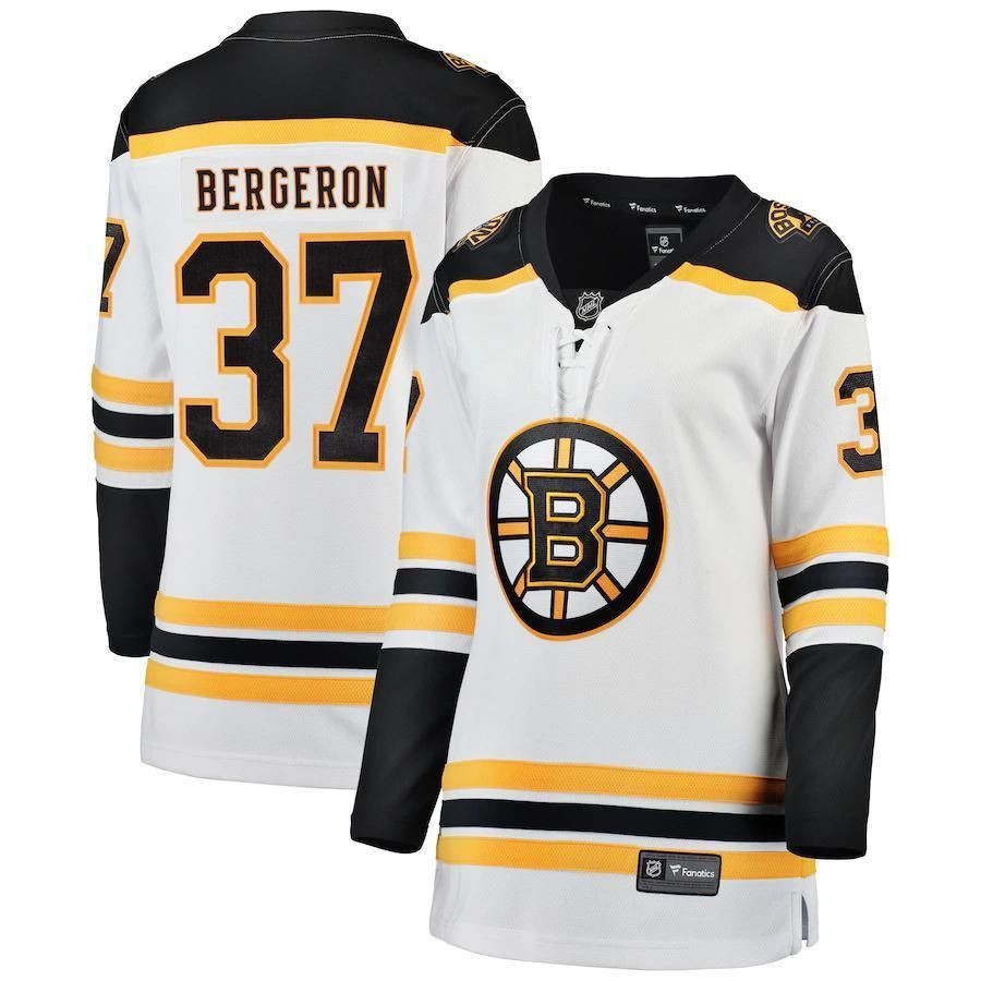 Patrice Bergeron Boston Bruins Fanatics Branded Wobreakaway Player White 3D Jersey