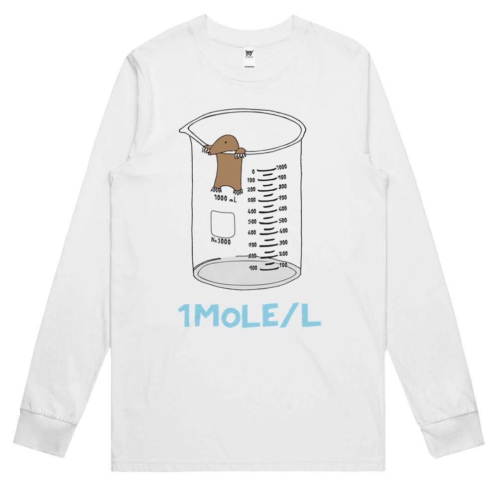 Chemistry 1 Mole Per Litre For Mole Or Avogadro’S Day Long Sleeve T Shirts