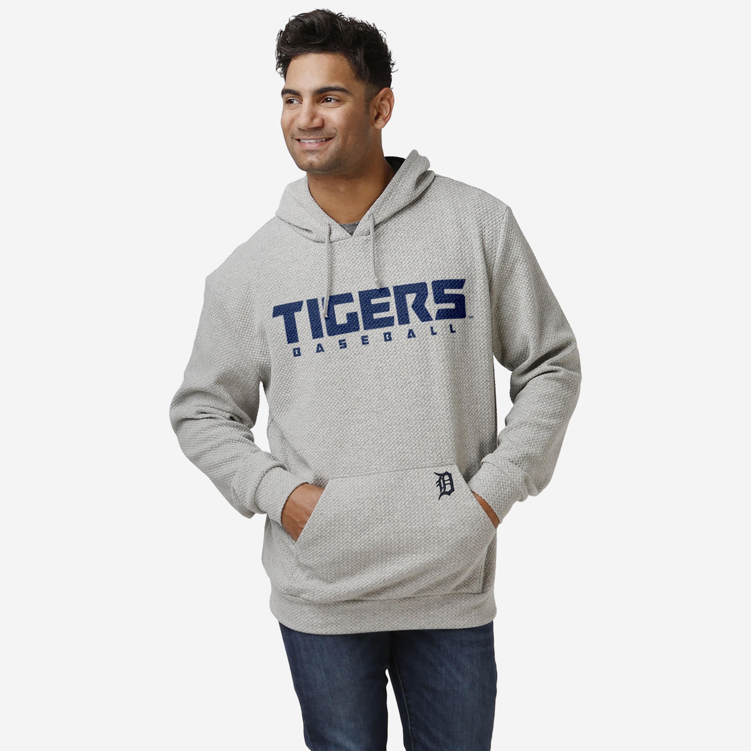 Detroit Tigers Gray Woven Hoodie