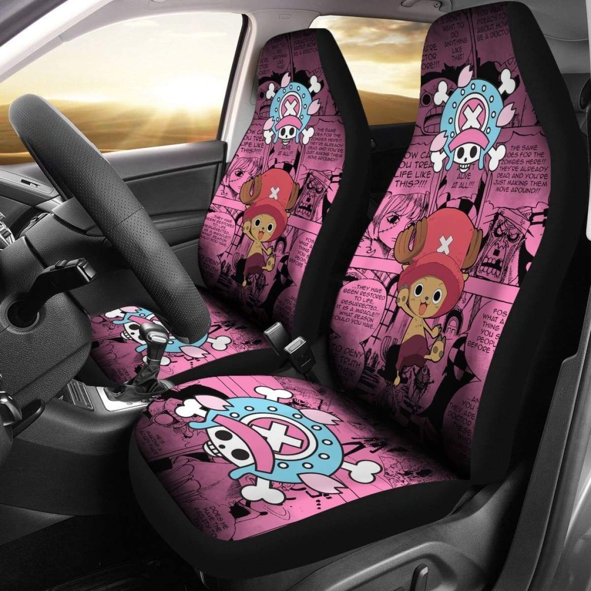 Tony Tony Chopper Cotton Candy Lover One Piece Car Seat Covers Anime Mixed Manga Memes Universal Fit 194801