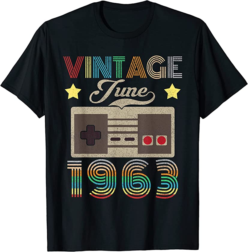 Vintage June 1963 58th Birthday Shirt 58 Year Old T-Shirt