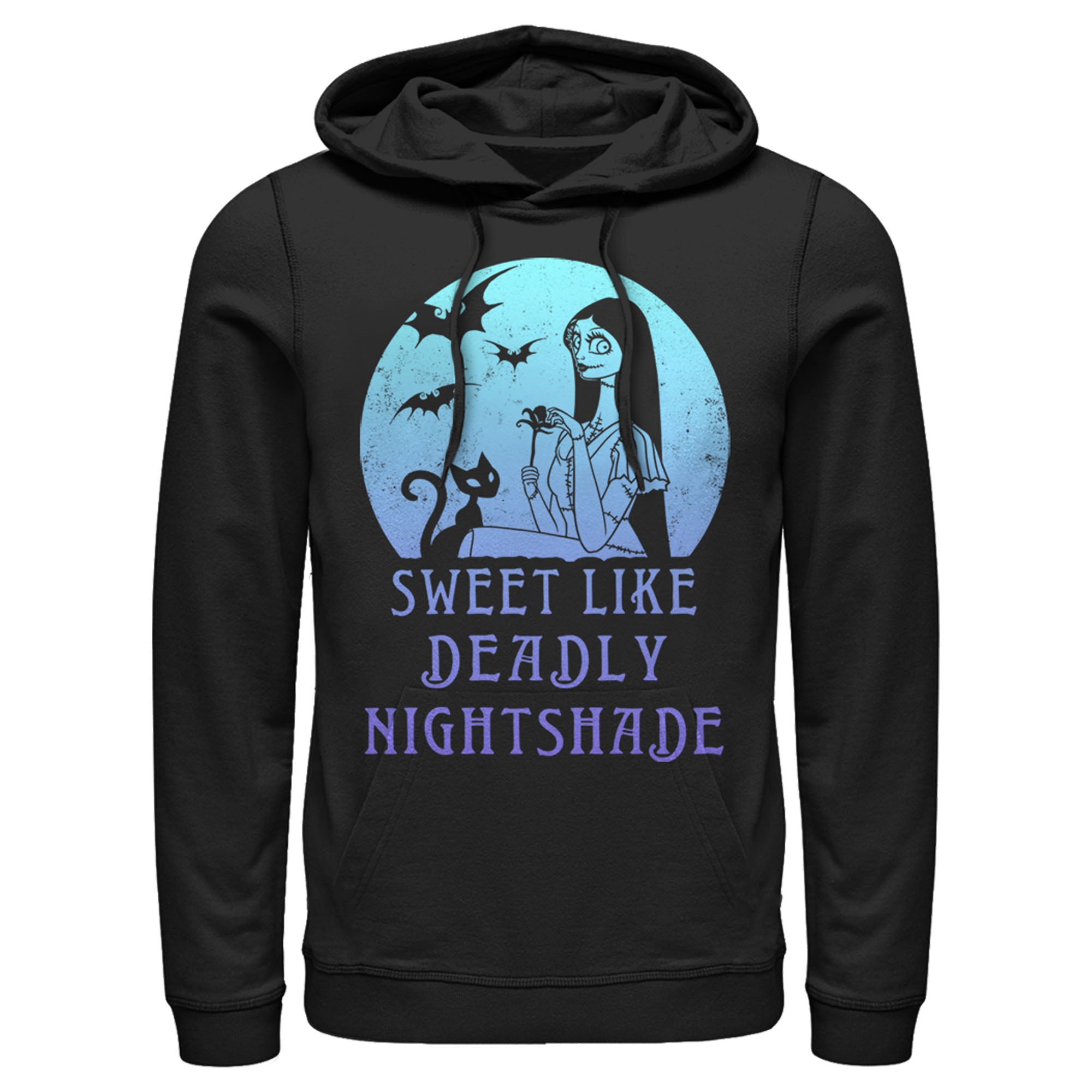 Men’S The Nightmare Before Christmas Halloween Sally Sweet Like Deadly Nightshade Pull Over Hoodie