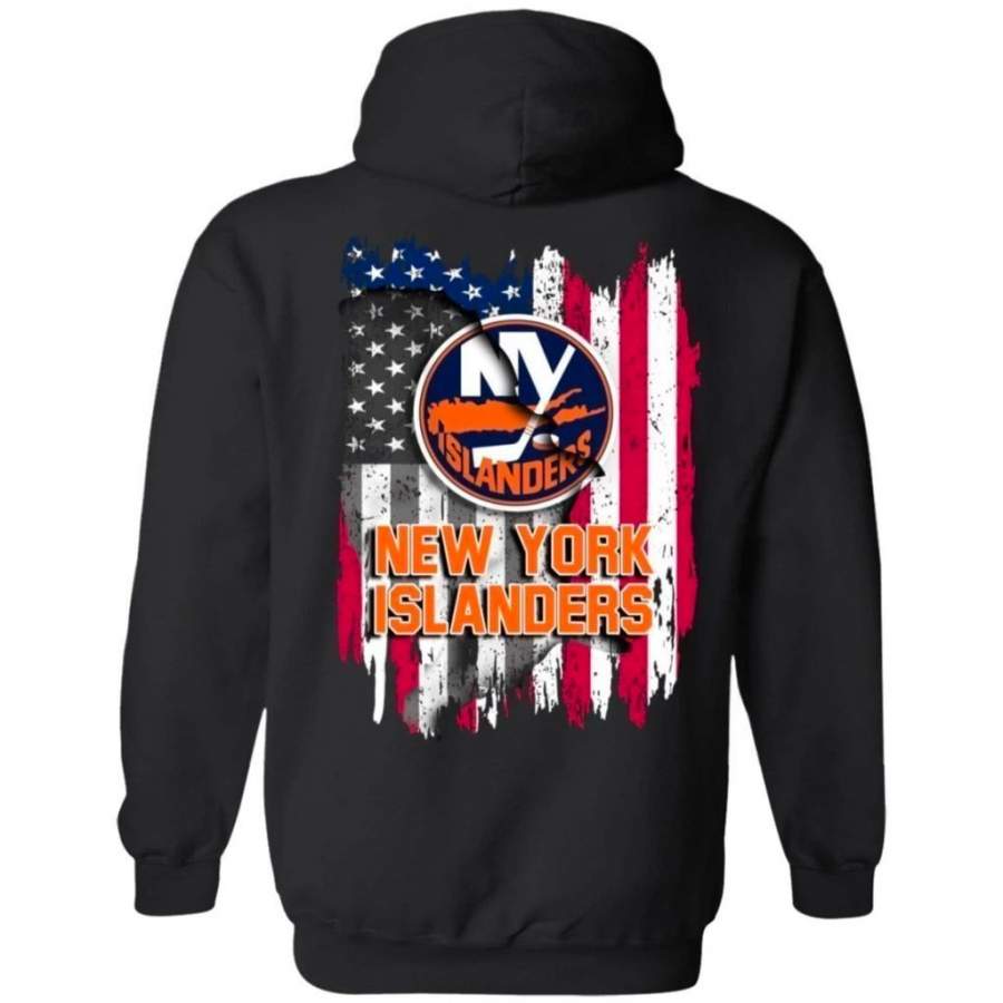 New York Islanders American Flag Hockey Hoodie Men Women Fan