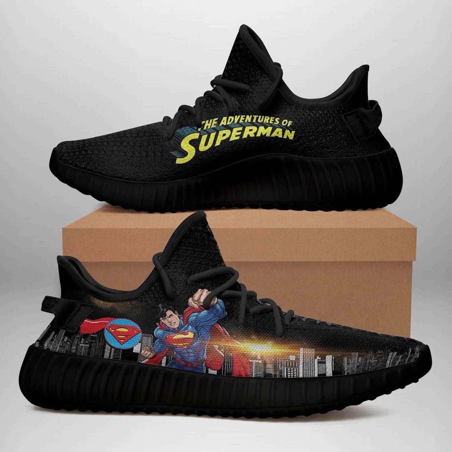 Superman Black Edition Yeezy Boost Shoes Sport Sneakers – Yeezy Shoes