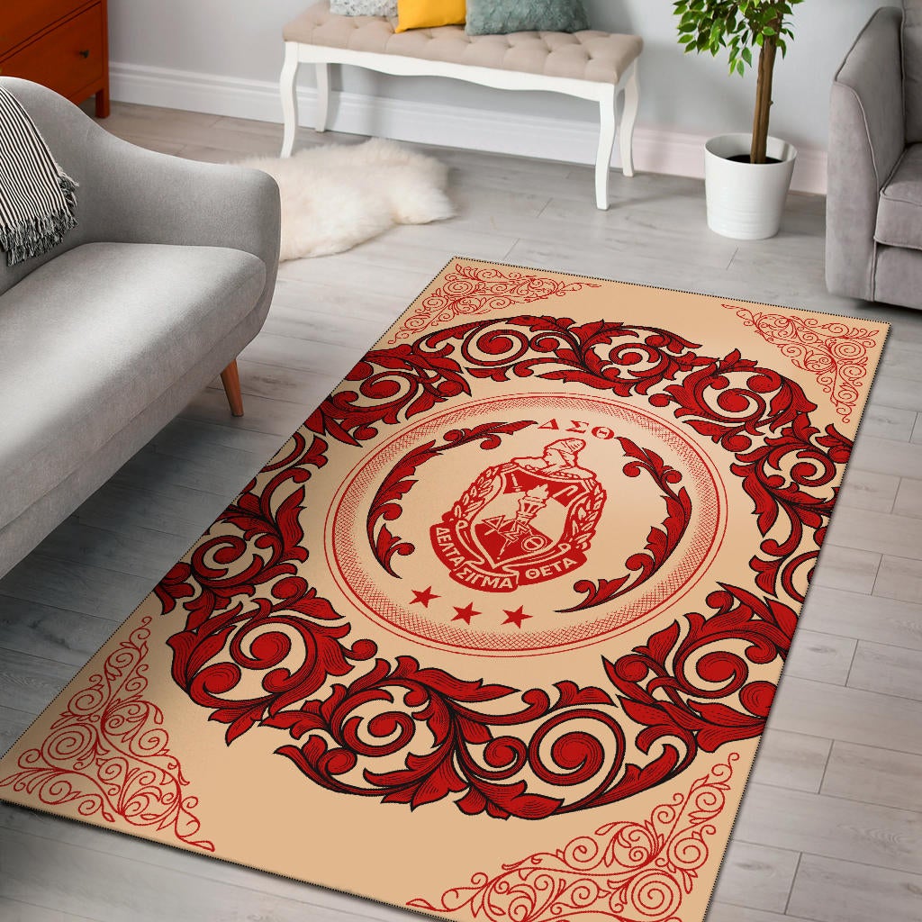 Wonderprint Area Rug Delta Sigma Theta Sorority Lt10