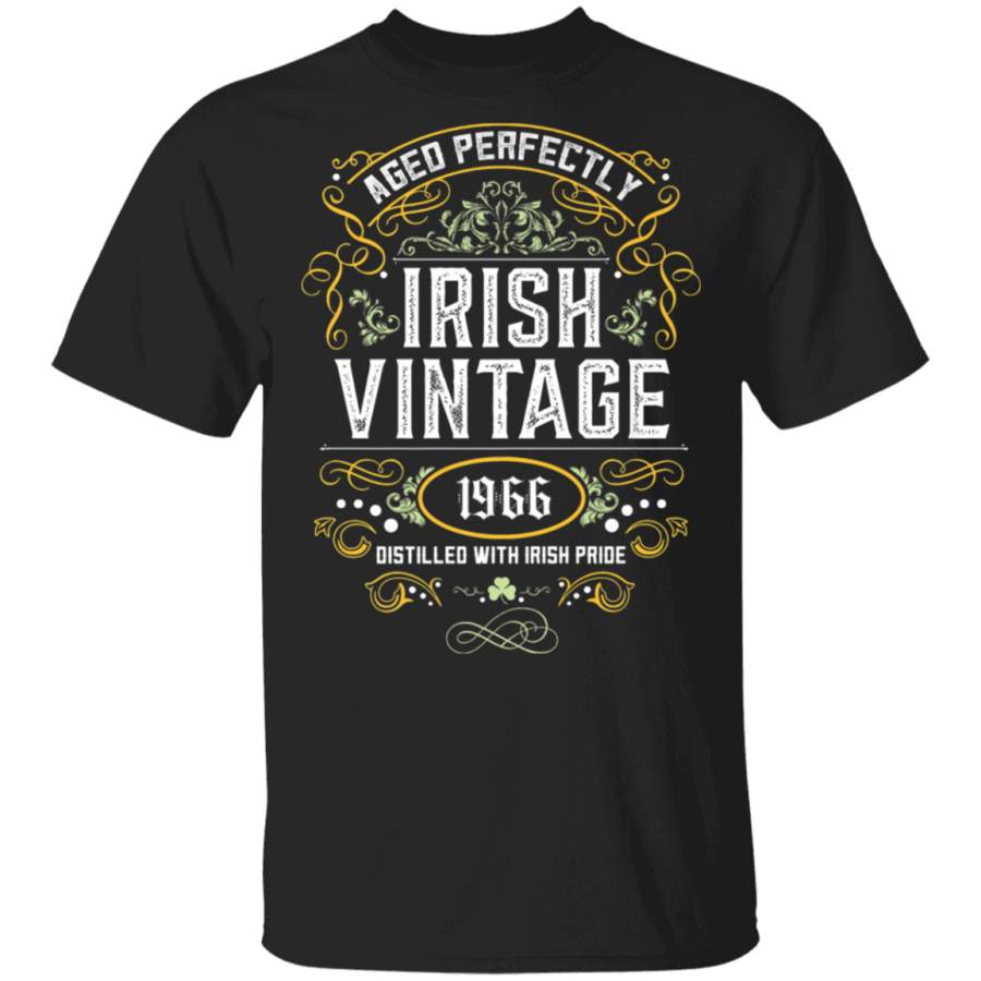 Irish Birthday Vintage Shamrock Pride 1966 Premium Shirt