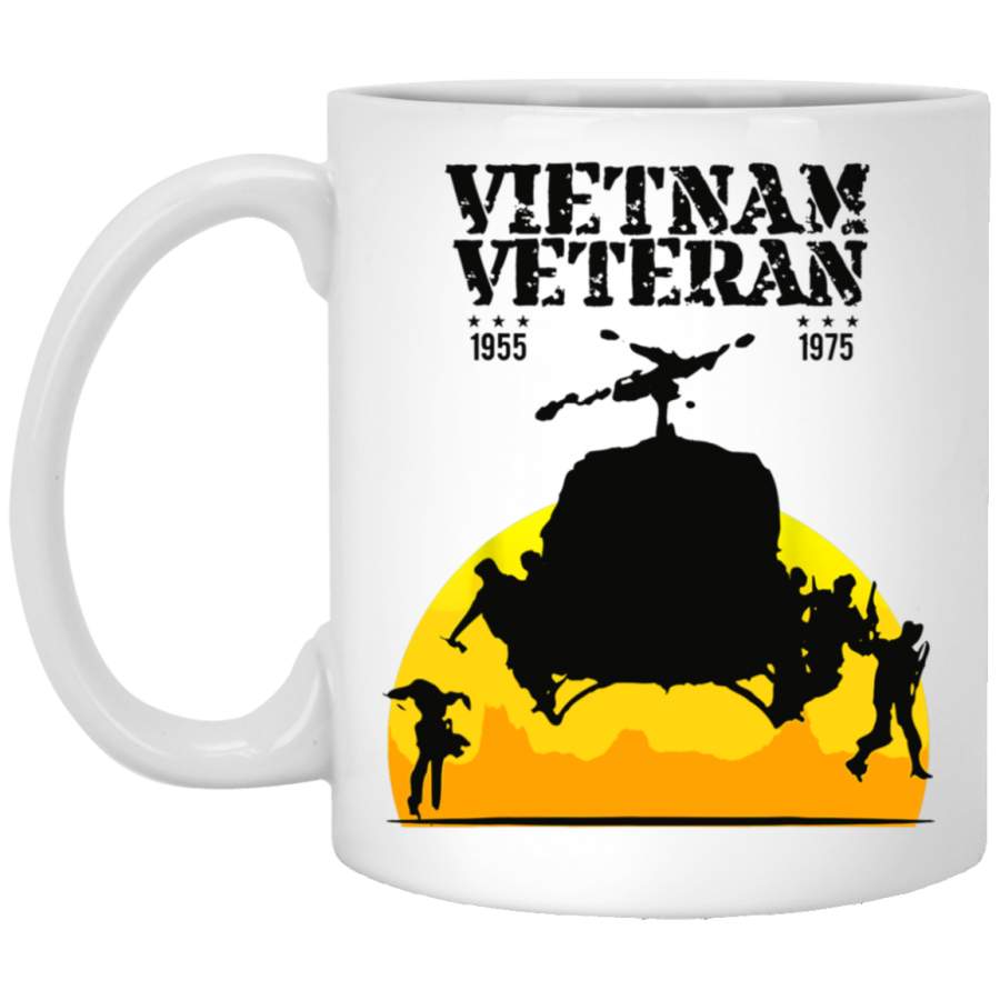 Vietnam Veteran helicopter Bell UH-1 Huey Vintage 11oz  Mug