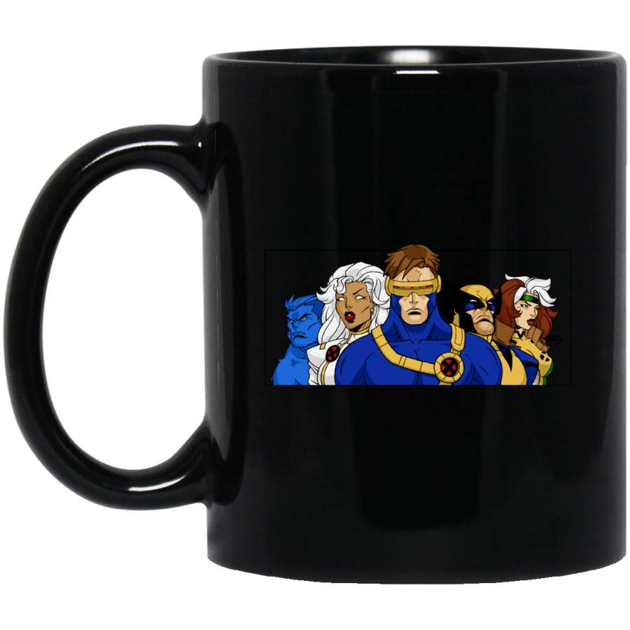 X-Men 92 Wolverine Storm Cyclops Rogue Beast Mug Black Mug