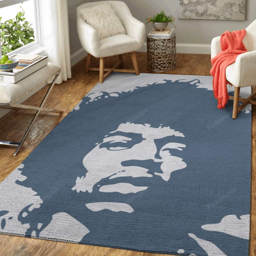 JIMI HENDRIX Artwork – Music Artwork Art For Fans Area Rug Living Room Car …