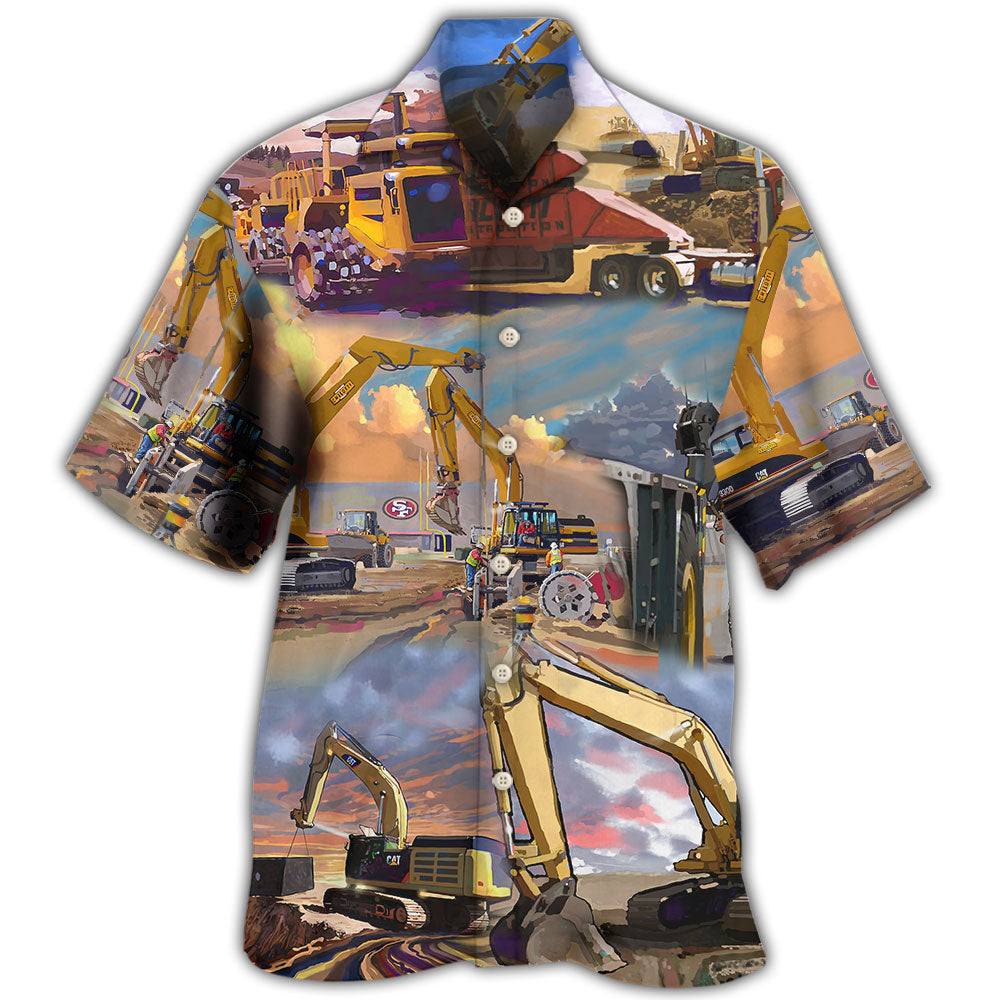 Crane Construction Art Office Hawaii Shirt Ha63562