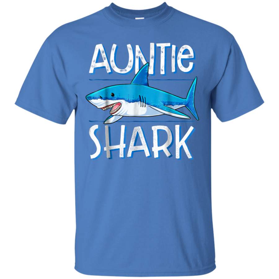 AGR Auntie Shark T Shirt Family Matching Aunt Women Jawsome Gift