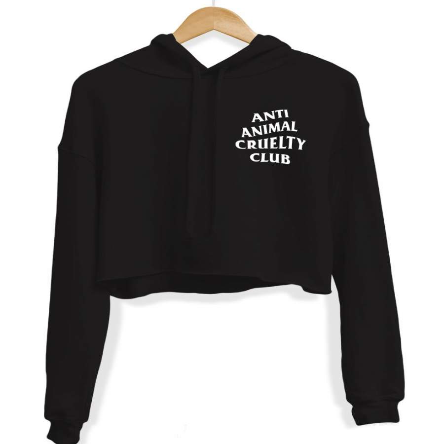 Women’s | Anti Animal Cruelty Club | Crop Hoodie