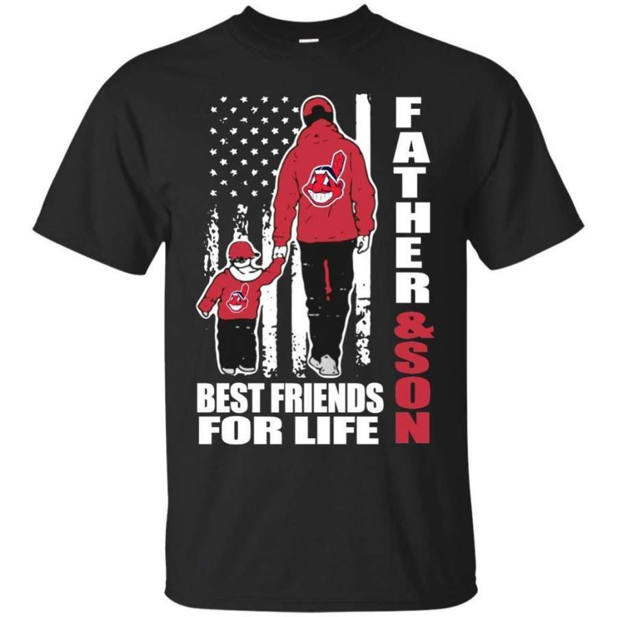 Greate Father And Son Best Friends For Life Cleveland Indians Shirt