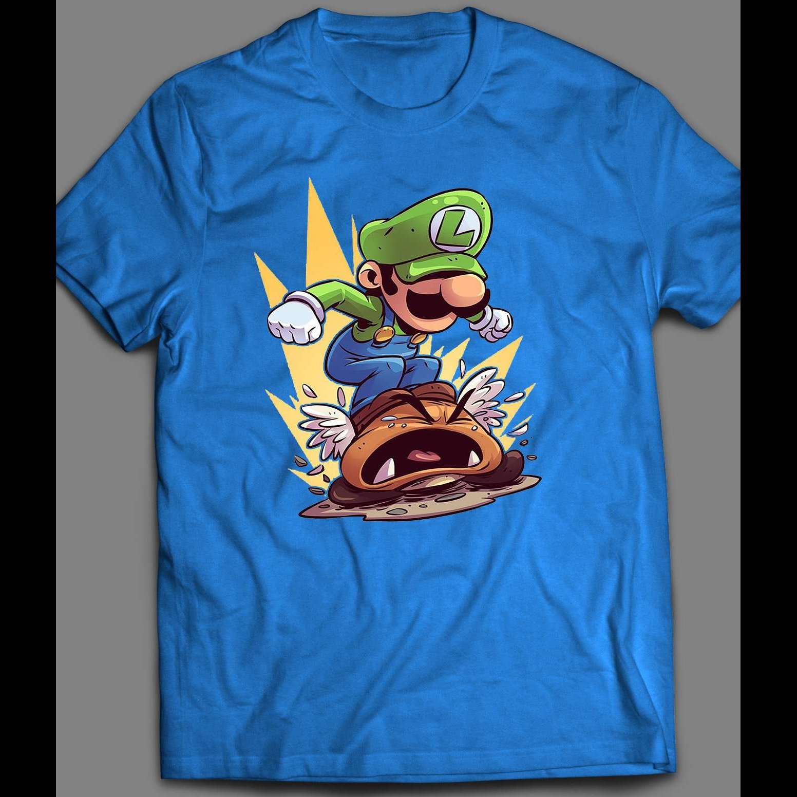 SUPER MARIO BROS LUIGI POUNCE SHIRT