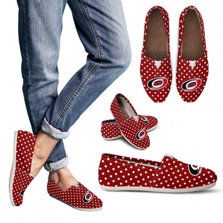 Red Valentine Cosy Atmosphere Carolina Hurricanes Casual Shoes ver 2