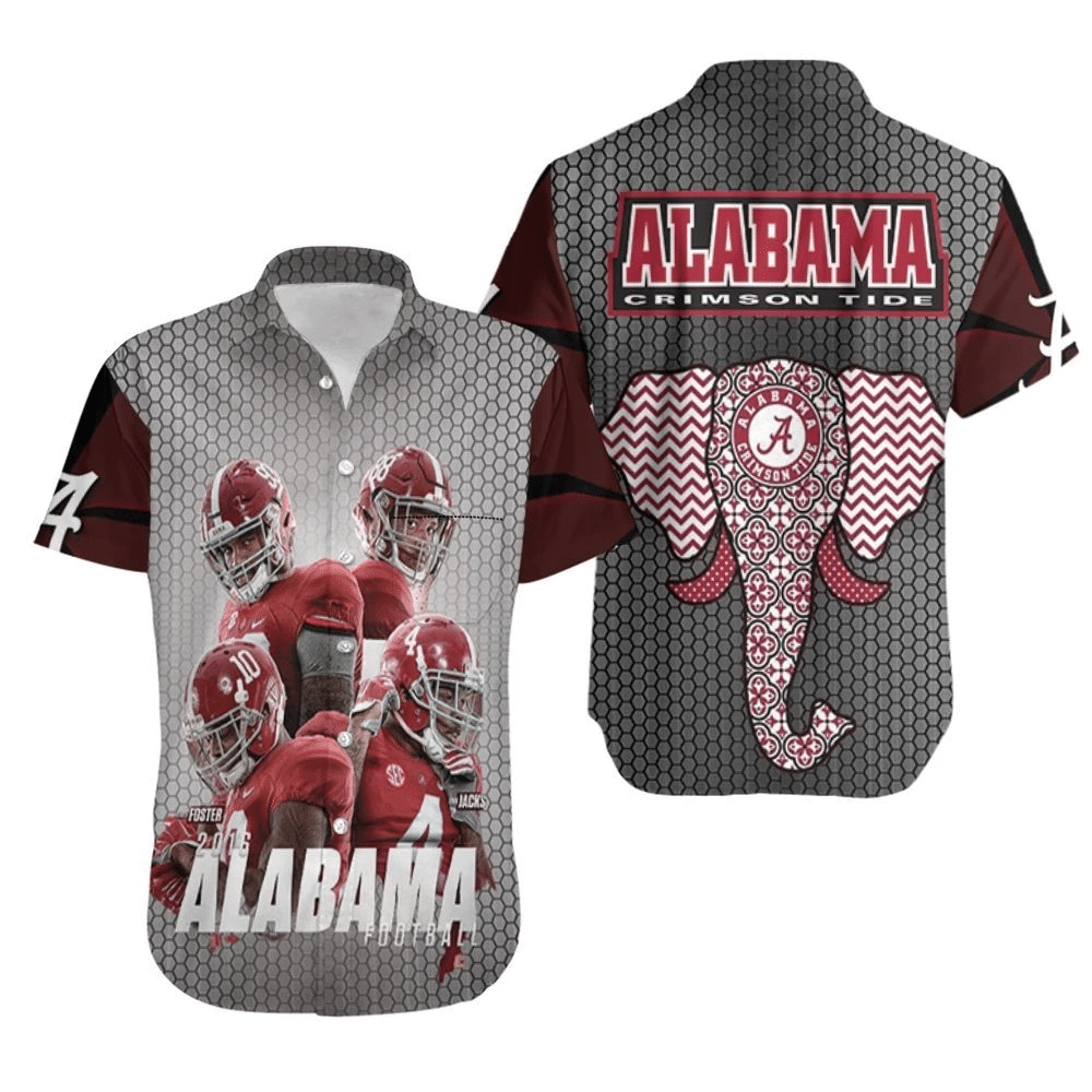 Alabama Crimson Tide Allen Howard Foster Jackson 2016 Hawaiian Shirt Combo Beach