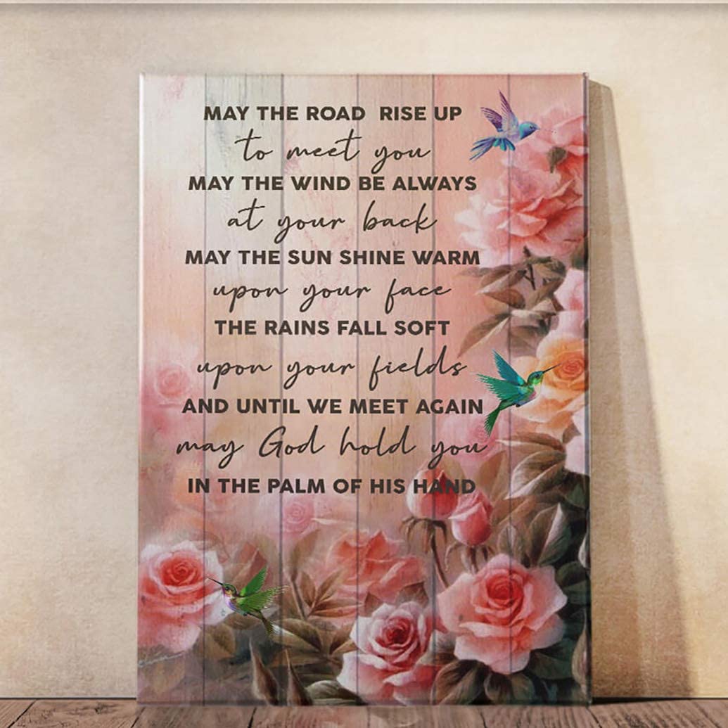 Poster-May God Hold You in His Arms Posters Wall Art Hls109- Command Strips Wall Decor -Poster for Room Aesthetic