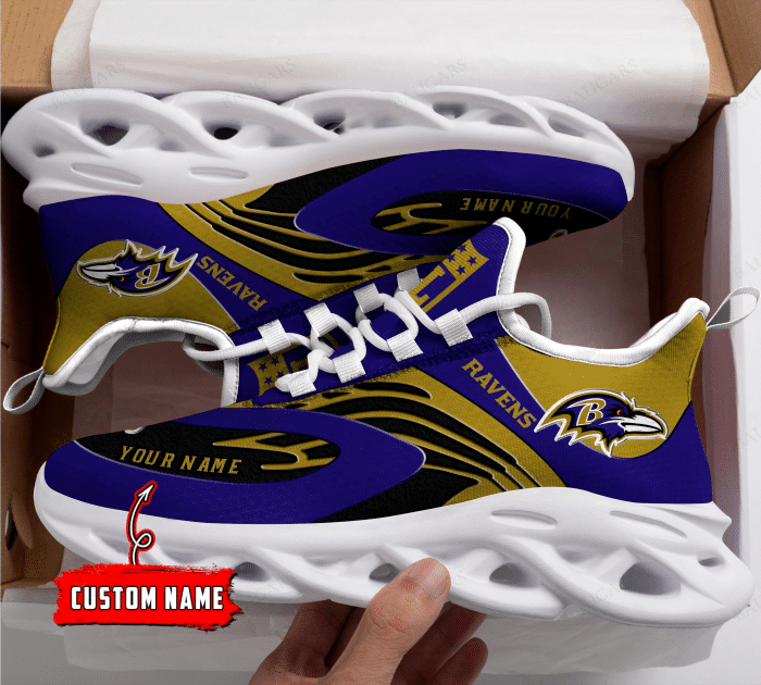 Baltimore Ravens Yezy Running Sneakers Art 263