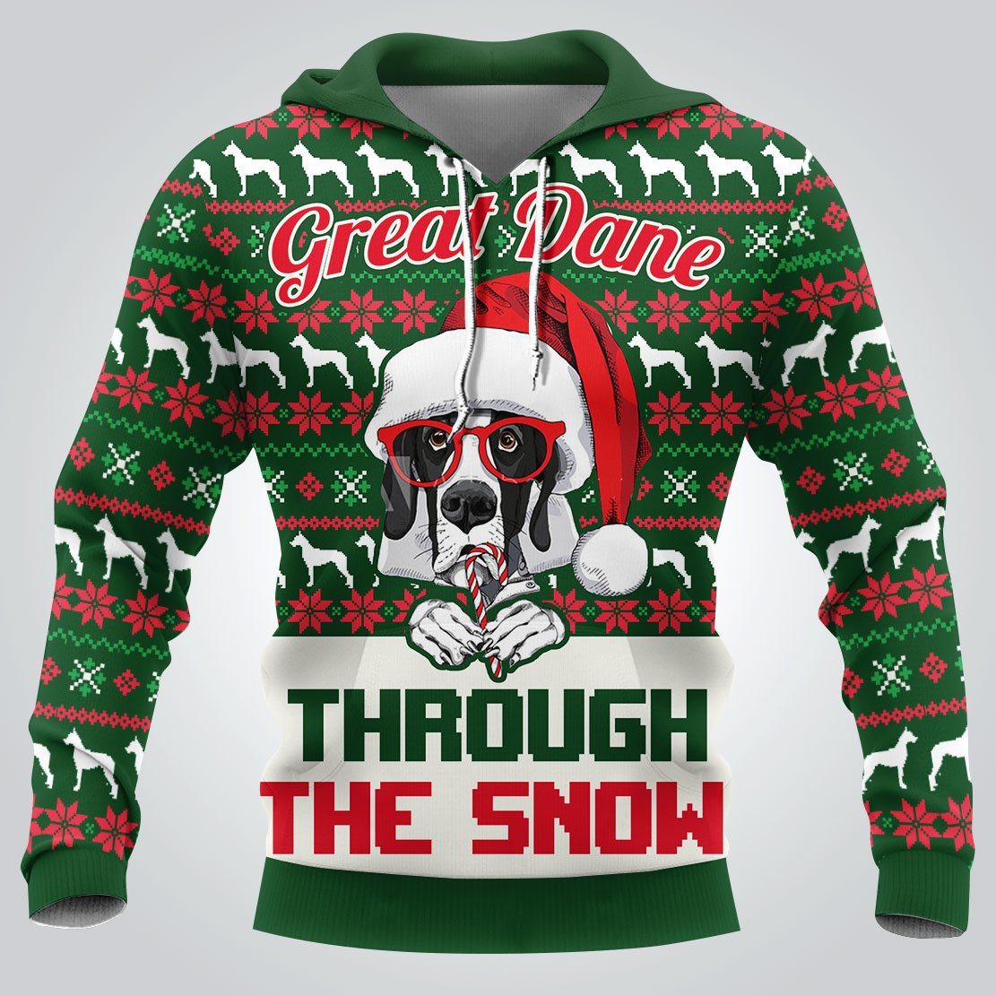 Great Dane Christmas 3D Full Printing Hoodie Limited Edition