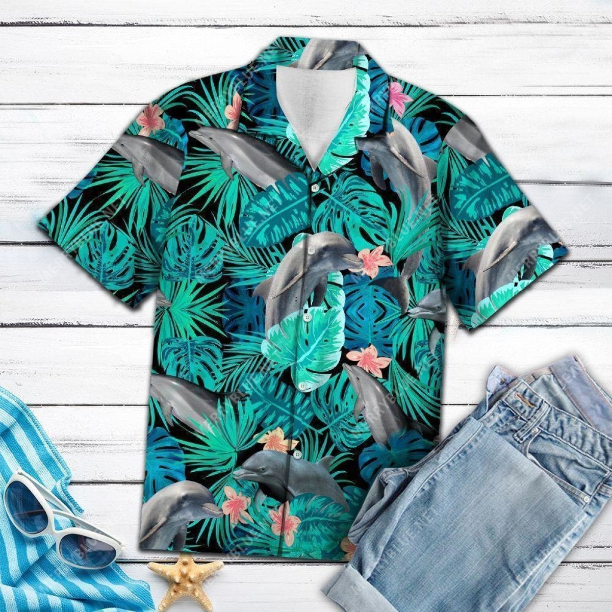 Awesome Dolphin Tropical – Hawaii Shirt