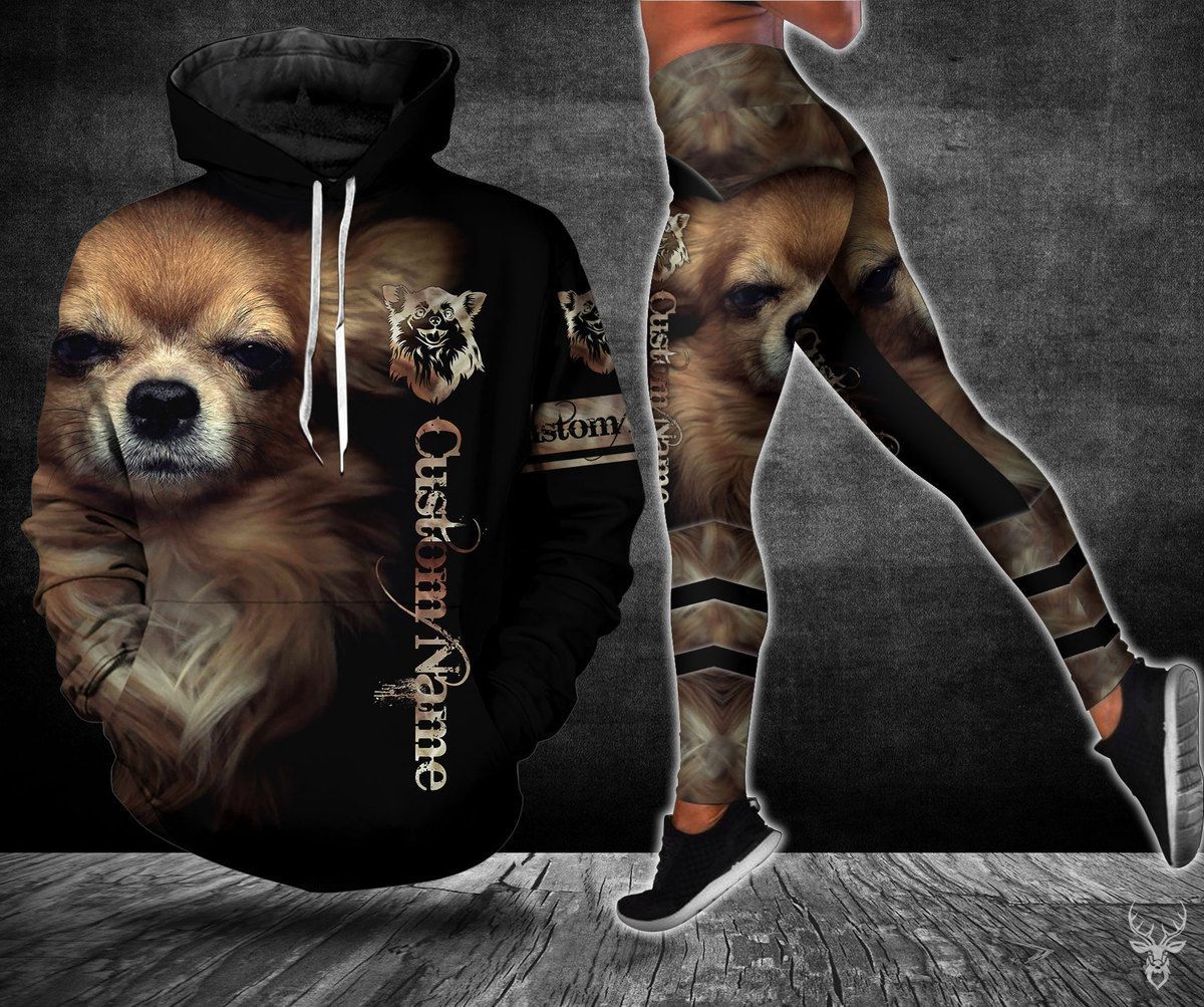 TJJ032010L01SU CHIHUAHUA CUSTOM NAME HOODIE LEGGING PP