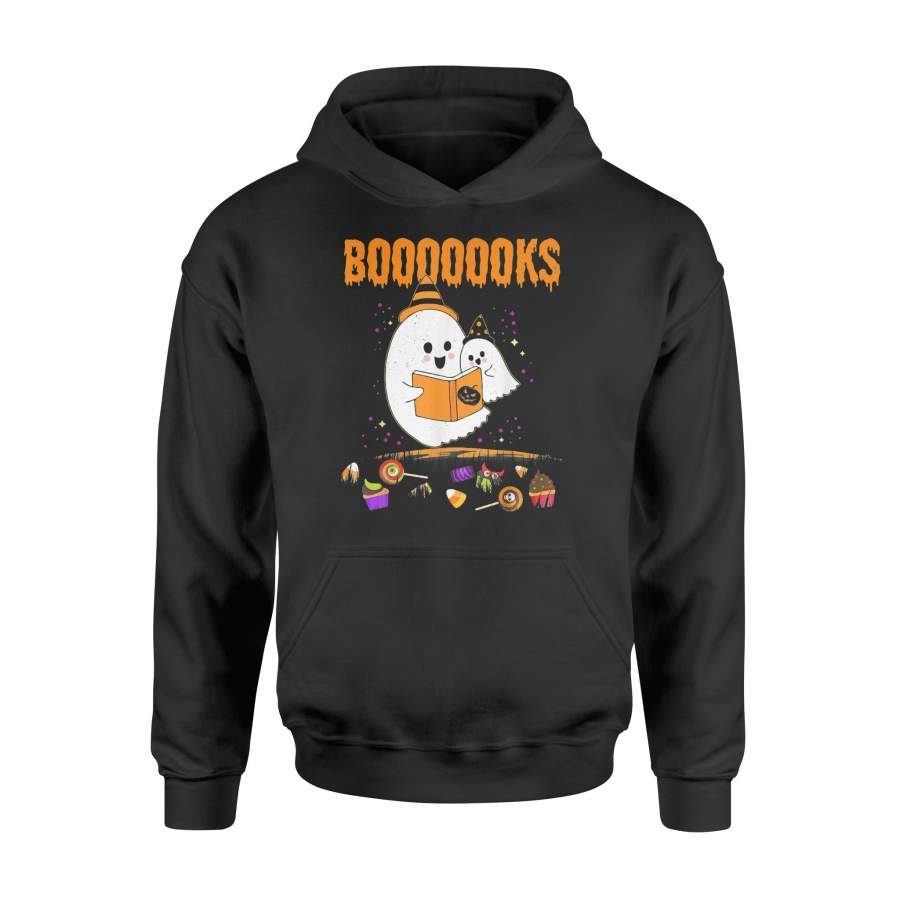 Booooooks Boo Read Books Halloween Costume Gift – Premium Hoodie
