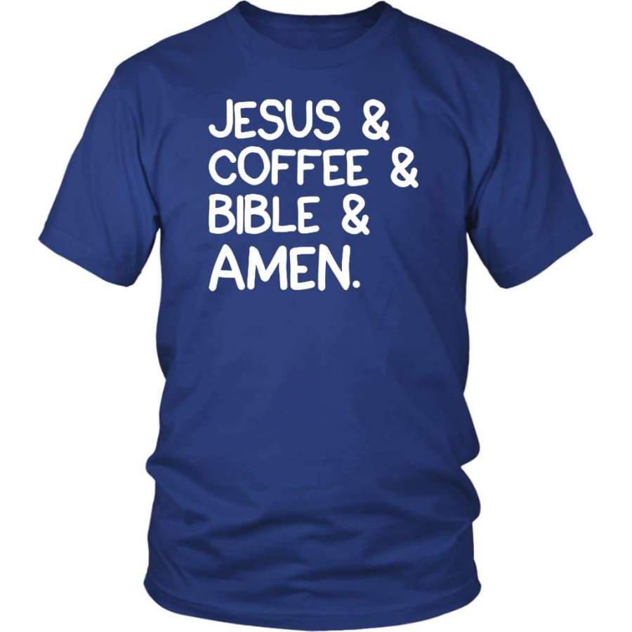 Jesus coffee bible amen christian t-shirt | Jesus shirts