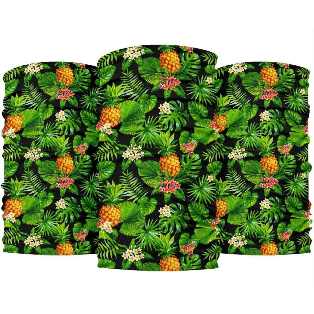 Black Hawaii Pineapple Pattern Print Bandanas Ha86017