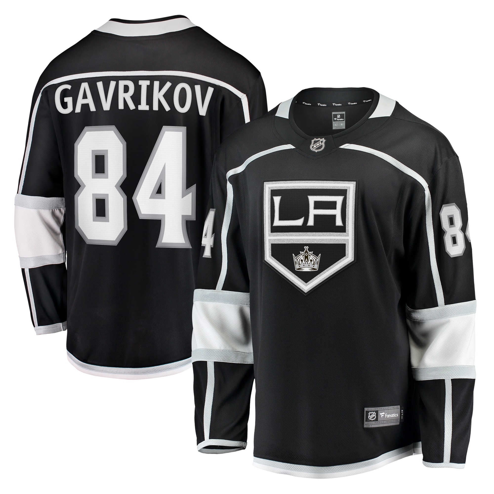 Vladislav Gavrikov Los Angeles Kings Branded Home Breakaway Jersey – Black