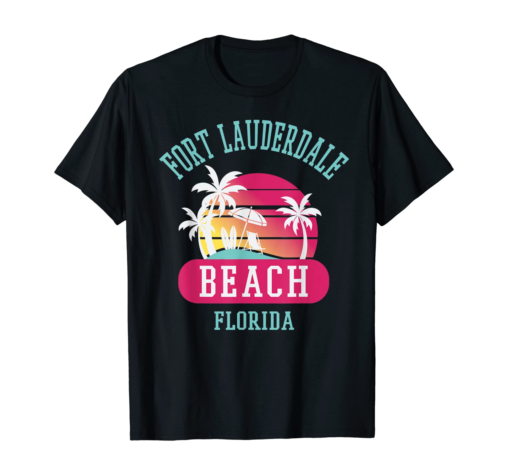 Retro Cool Ft. Lauderdale Mens Womens FL Beaches Tshirt