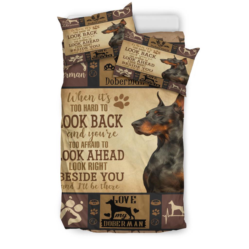 Doberman Quilt Bedding – Duvet Cover And Pillowcase Set