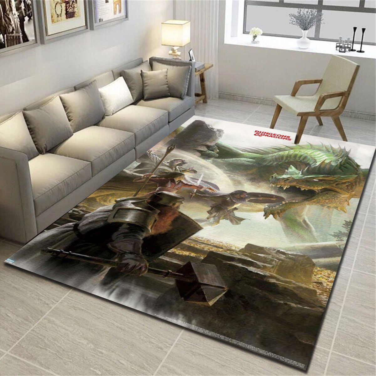 Dungeons And Dragons Adventure Rugs, Living Room Carpet