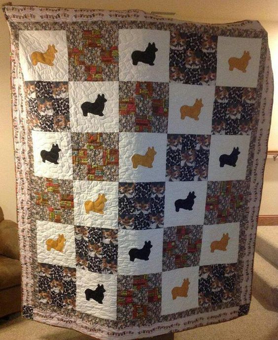 Corgi Dog HUR4340 3D Customized Quilt CAMLI2407