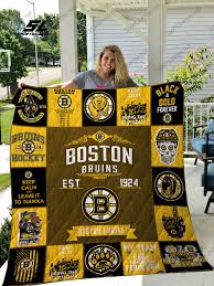 Boston Bruins Quilt Blanket Nt