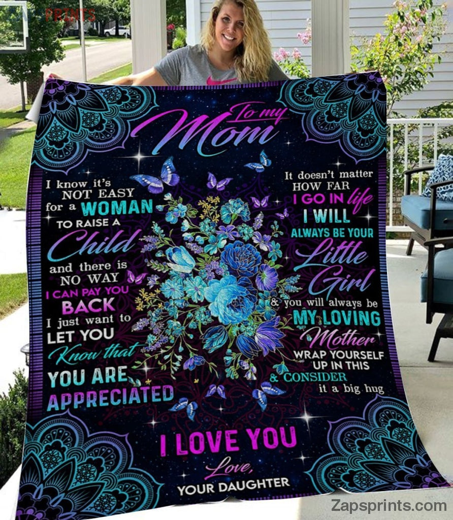 Gift For Mom – To My Mom – Butterfly –  You Are Appreciated – Blanket