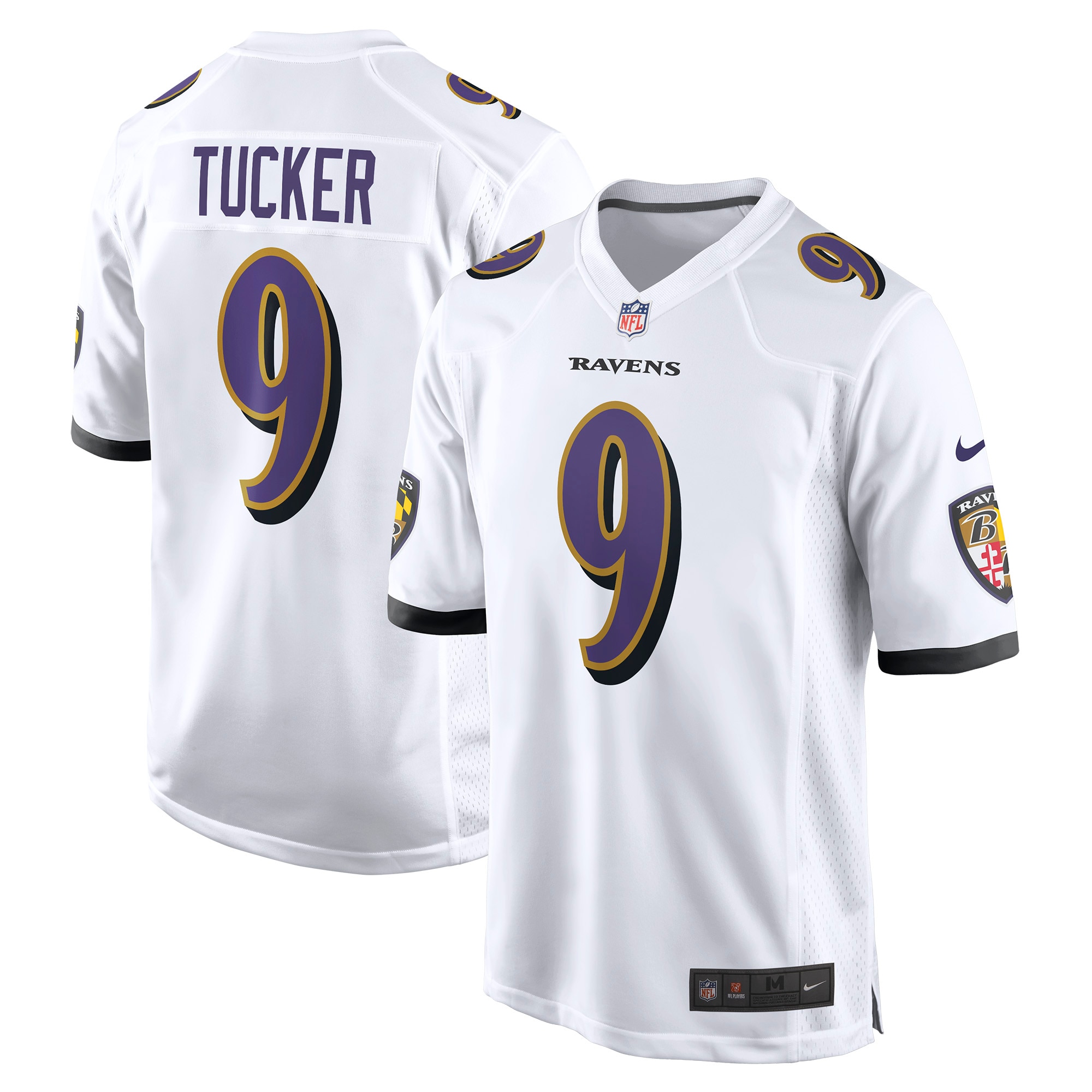 Justin Tucker Baltimore Ravens Game Jersey – White