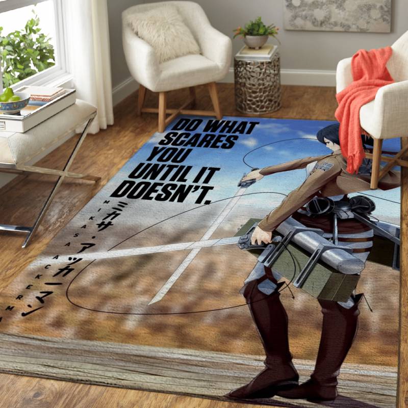 Anime Attack Titan Mikasa Area Rug – Carpet