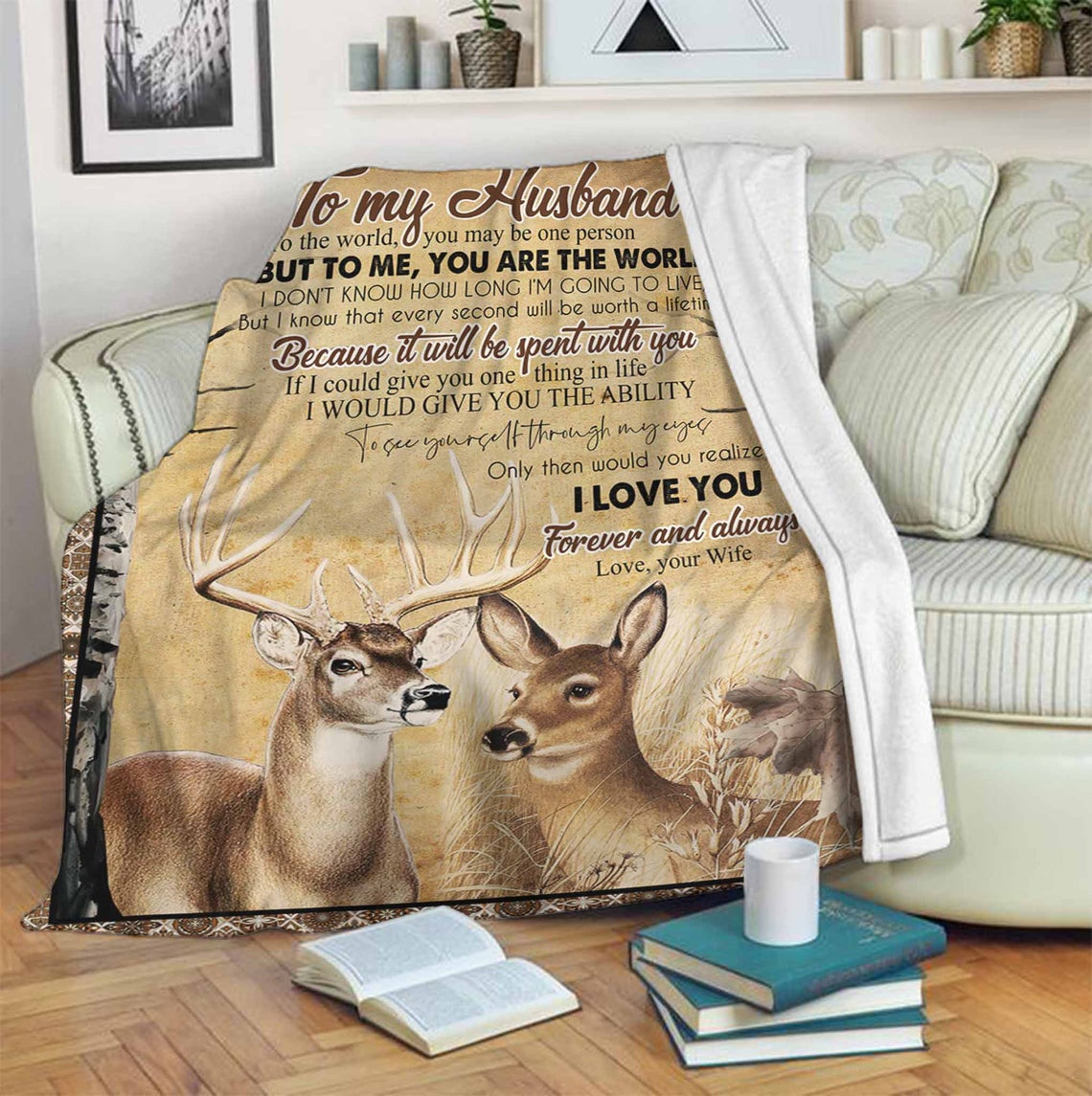 To My Husband You Are The World To Me Fleece Blanket Gift For Family,Birthday,Couple,Husband Gift Home Decor Bedding Couch Sofa Soft And Comfy