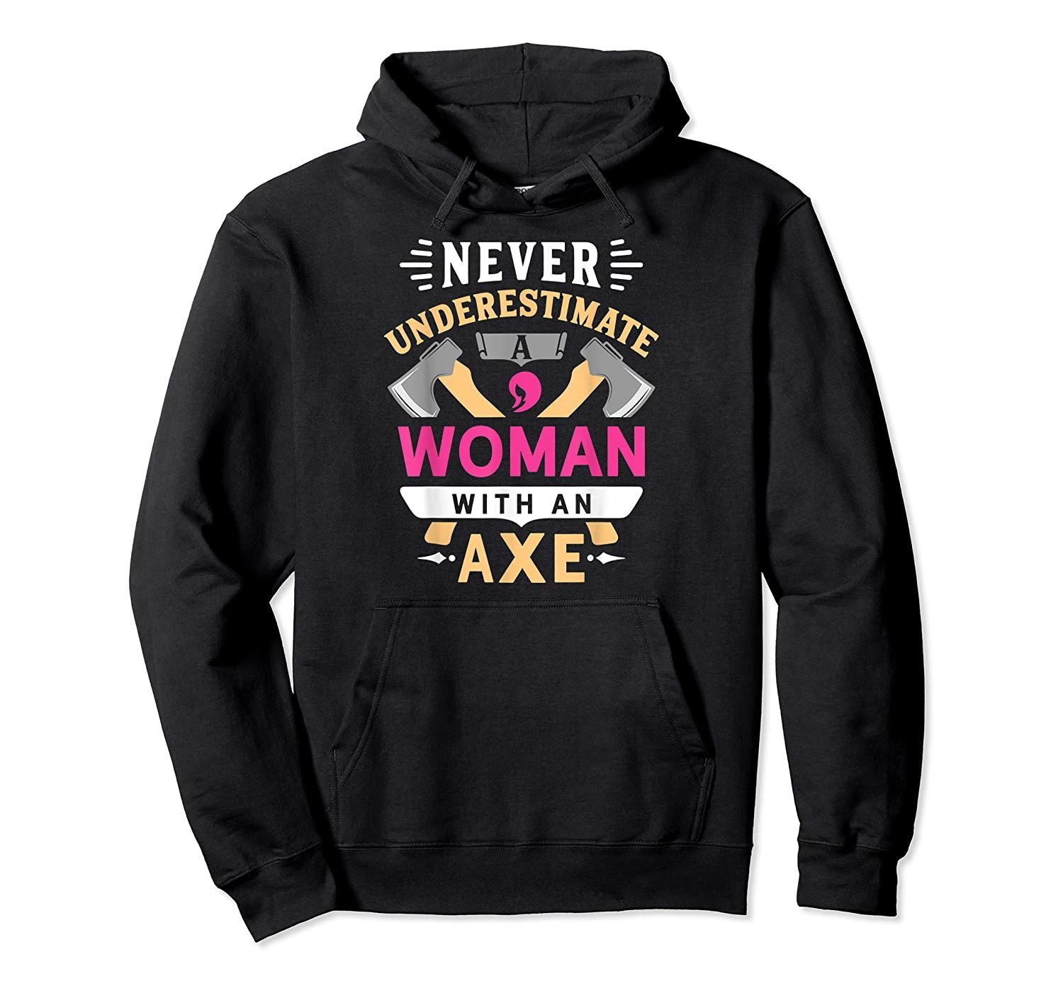 Woman Ax Throwing Girl Lumberjack Pullover Hoodie, T-Shirt, Sweatshirt