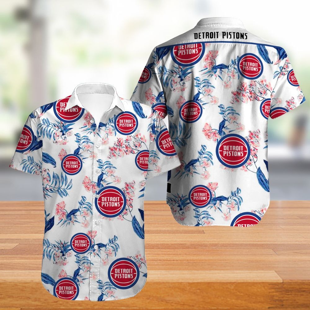 Vintage Detroit Pistons Hawaii Shirt Ha83232