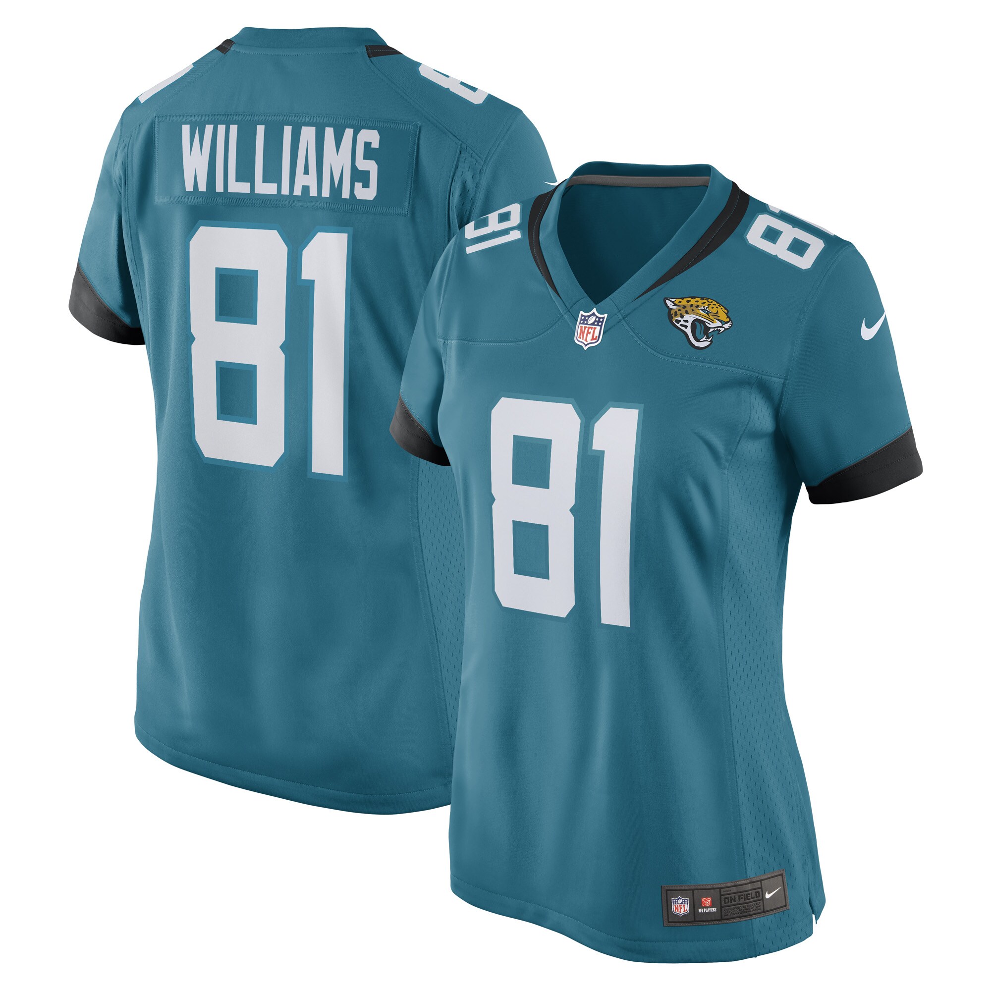 Seth Williams Jacksonville Jaguars Women's Game Player Jersey – Teal