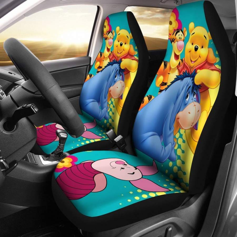 Winnie The Pooh Disney Cartoon Car Seat Covers