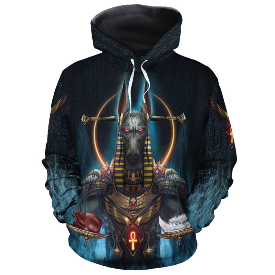 Anubis Weighing Heart All-Over Hoodie