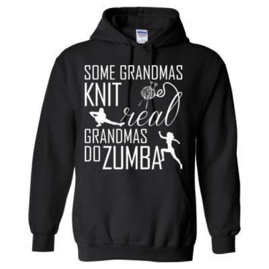 AGR Some Grandmas Knit Real Grandmas Do Zumba – Heavy Blend™ Hooded Sweatshirt