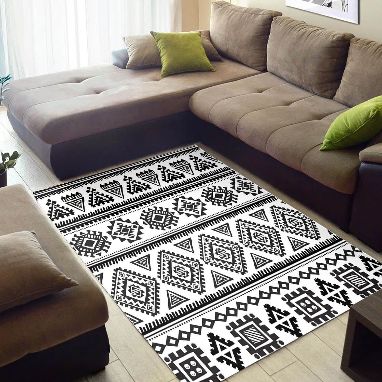 Trendy African Style Rugs Holiday Natural Hair Seamless Pattern African Large Carpet African House Decor WBG3672